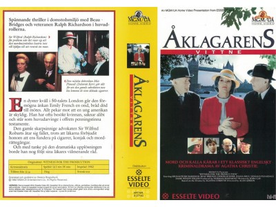 Åklagarens Vittne  Inst, VHS